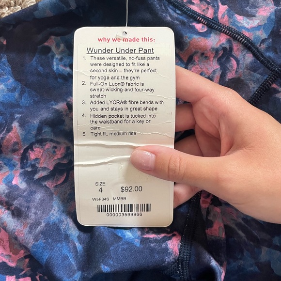 NWT Lululemon Wunder Under Leggings - Picture 3 of 3